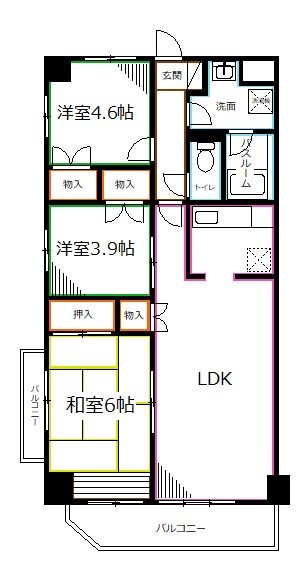 ディアコート 間取り図