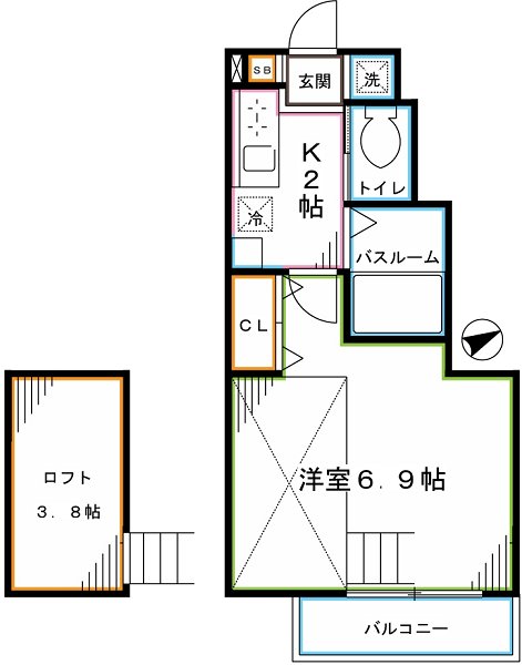ルーブル国分寺 間取り