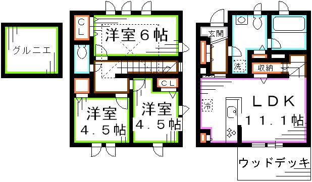 ミルクリーク深大寺テラス 間取り