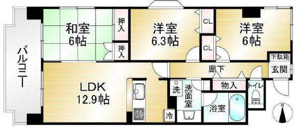 ライフステージ武蔵野　　 間取り
