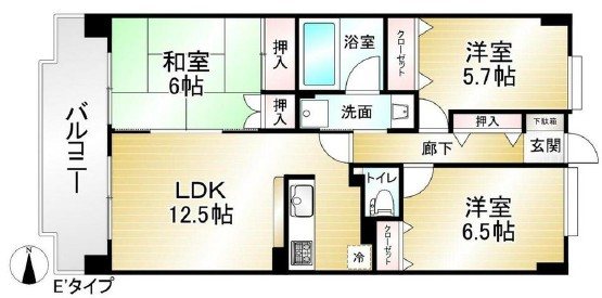 ライフステージ武蔵野　　 間取り