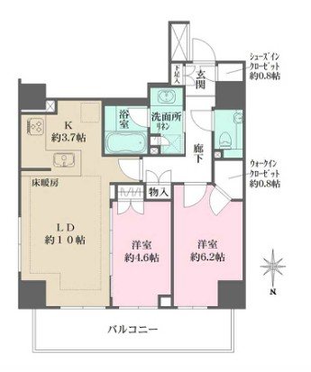 グレーシアタワー三鷹 間取り