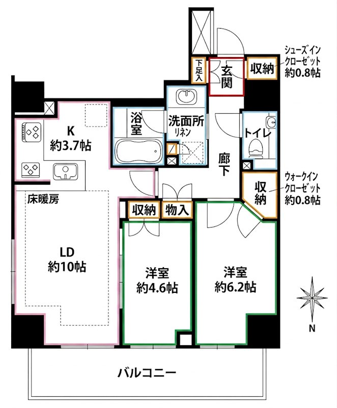 グレーシアタワー三鷹  間取り