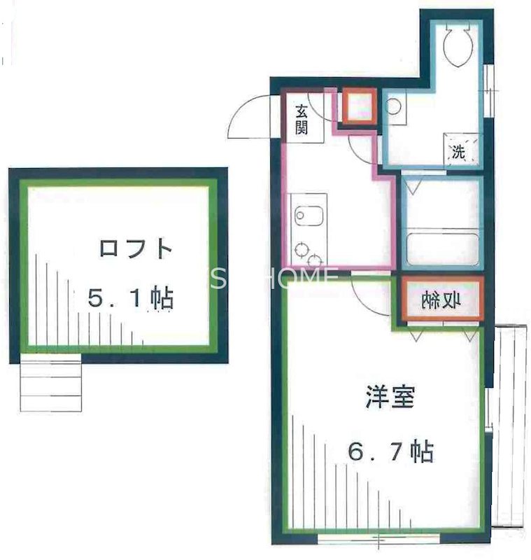カスティーロ武蔵小金井 間取り