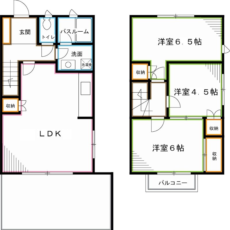 ヴェルジェ宮前 間取り