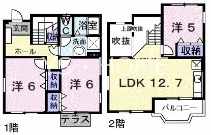 ドゥー・メゾン 間取り