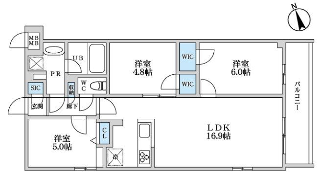 Ｓ－ＲＥＳＩＤＥＮＣＥ富士見ヶ丘ａｆｆｏｒｄ  間取り図