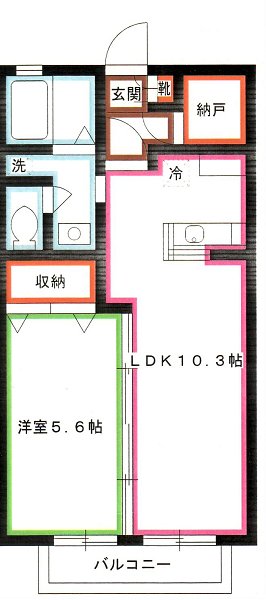 クレール武蔵野 間取り