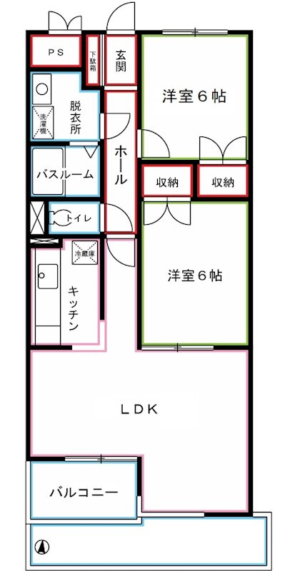 パールハイツ恋ヶ窪 間取り