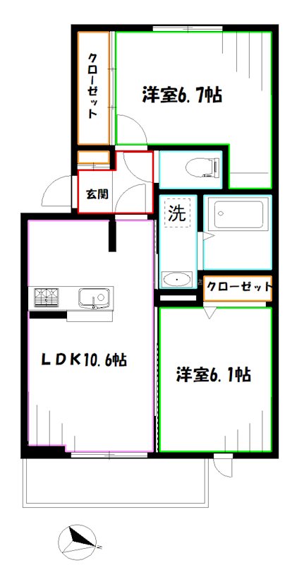 グリュックヴァーグ 間取り