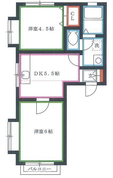 ハイツモミジ 間取り