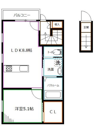 エスペランサ一橋Ⅱ 間取り