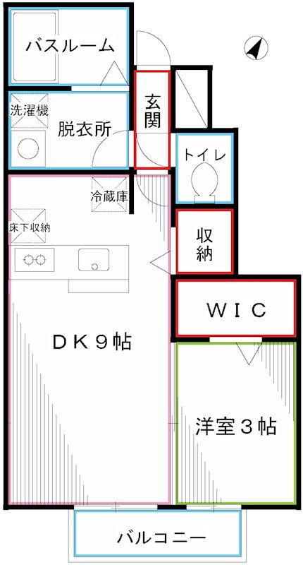 ヴィラージュ国立  間取り