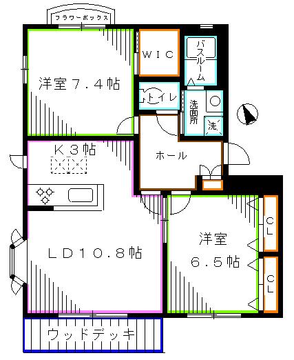 コンフォール恋ヶ窪 間取り