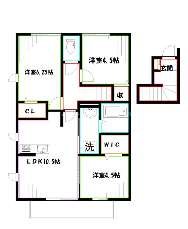 グリシーヌA 間取り