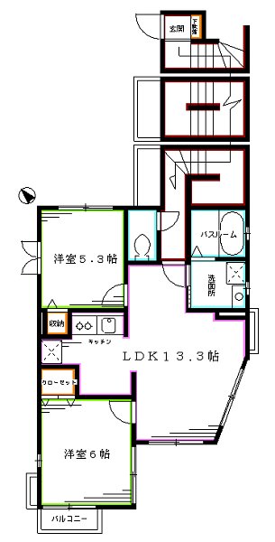 ブライトヒル東中野 間取り