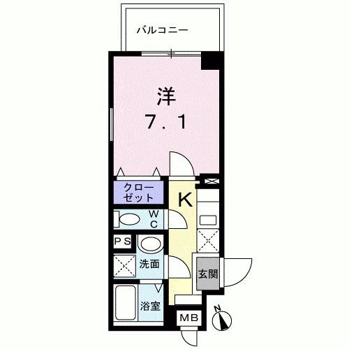 ドミール中野南台 間取り