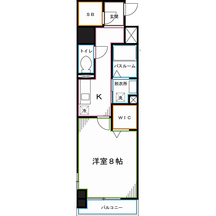 メゾン　ラフレシール 間取り
