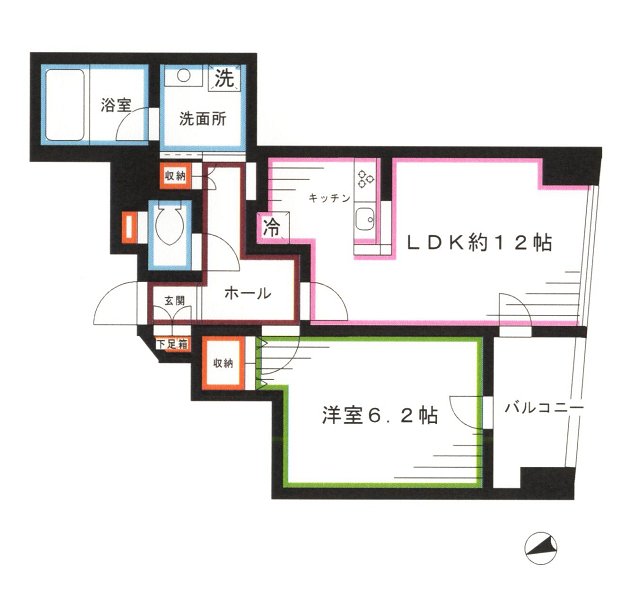 セルクル落合     間取り