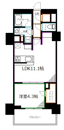 イストワール阿佐ヶ谷  間取り