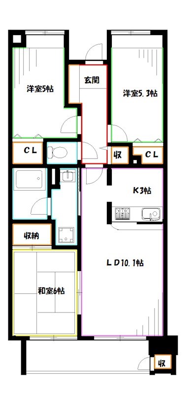 サンハイク７東小金井 間取り
