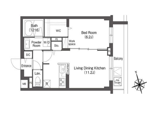 AIFLAT方南町  間取り