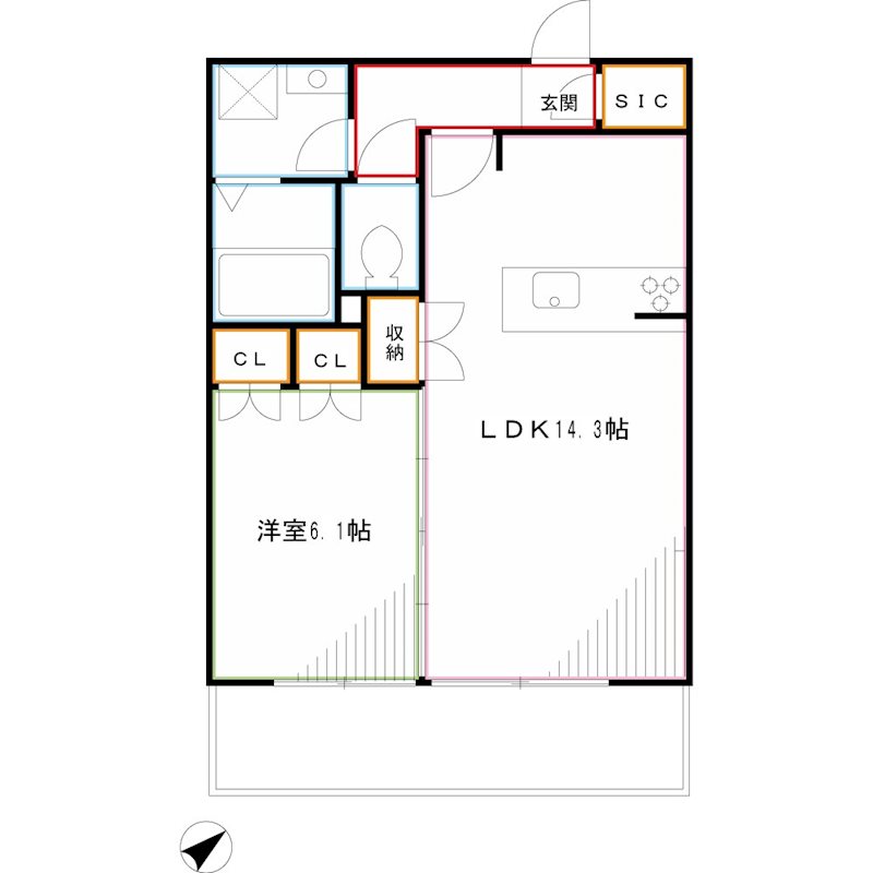 ラ・コルニーチェ 間取り