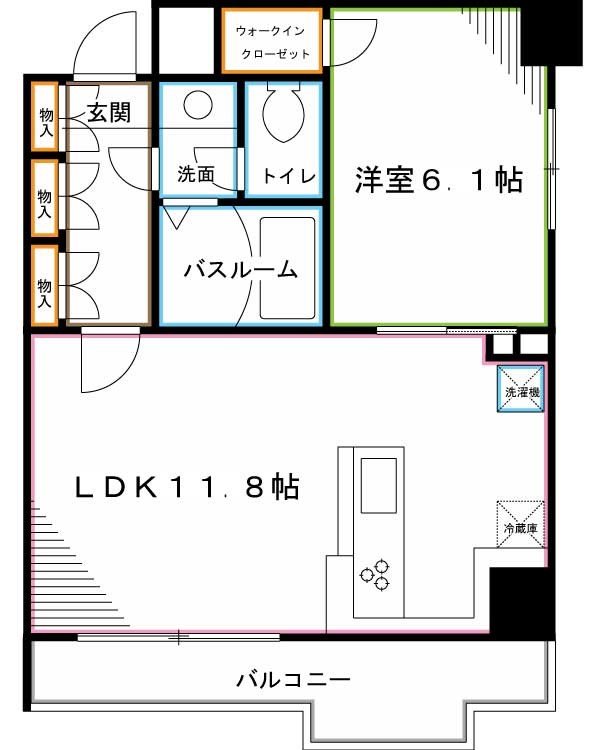 ハラスパジオＢ. P 間取り