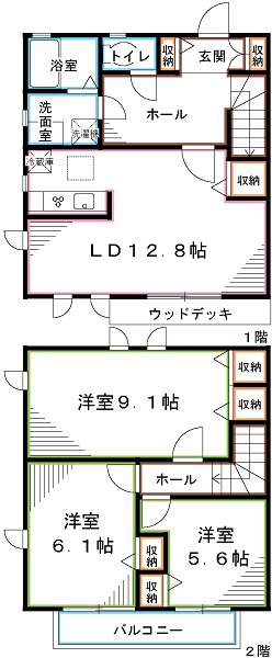 パルフェメゾンＡ 間取り
