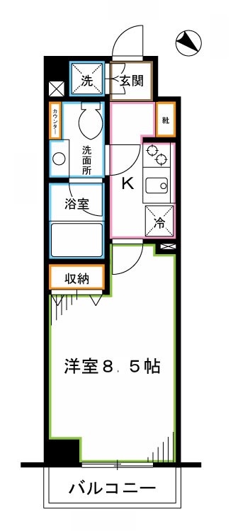 グランハイツ東中野  間取り