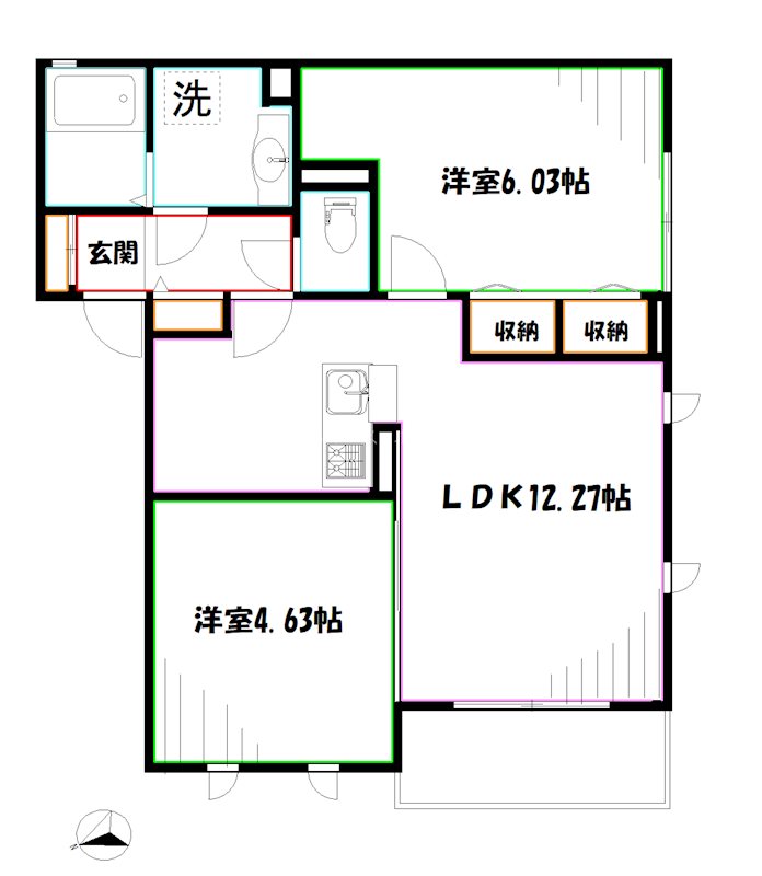 ポンテアルタ 間取り