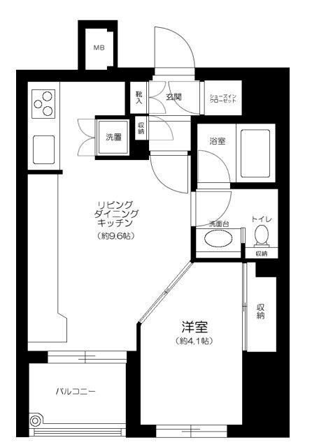 シュロス中野 間取り図