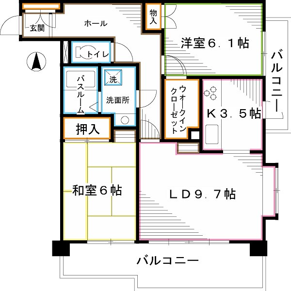 エスト・メルベーユ  間取り