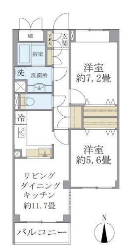 KDXレジデンス杉並方南町 間取り