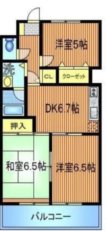 大関山ハイツ 間取り