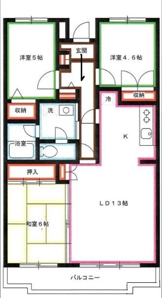 エスポワール三鷹 間取り