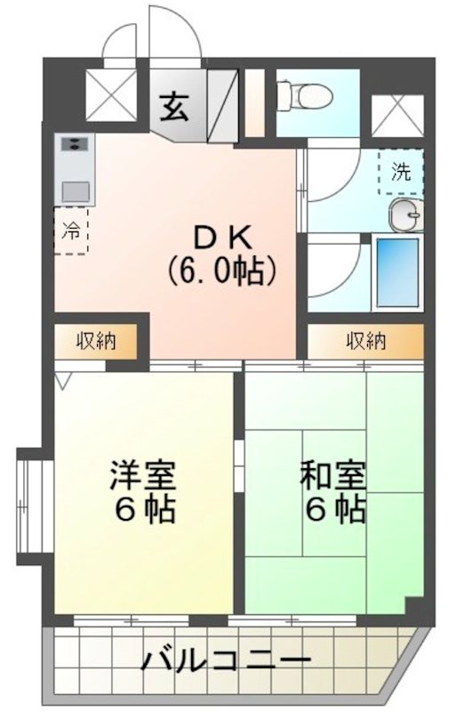 いづみマンション一ツ橋 間取り