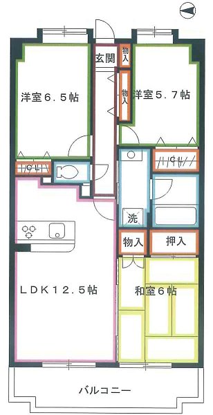 ライフステージ武蔵野  間取り