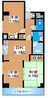 大関山ハイツ 間取り