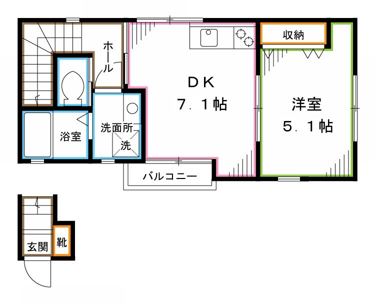 グランコート上高田  間取り