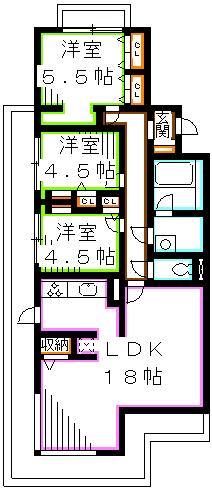 ルネ吉祥寺北町Ｃ棟 間取り