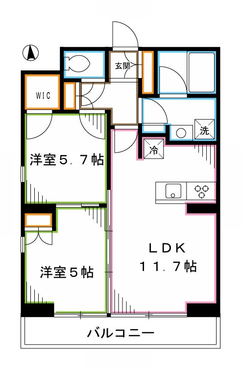 フレンシア高円寺 間取り