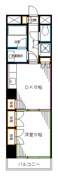 カシェ  間取り