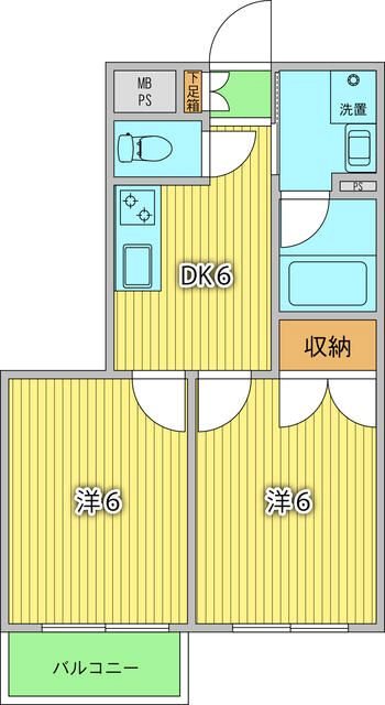 グリーンキャピタル北新宿 間取り図