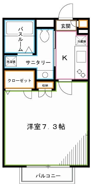 カーサブルーノ  間取り