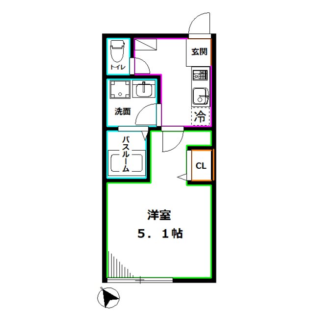 ソルナクレイシア吉祥寺 間取り図