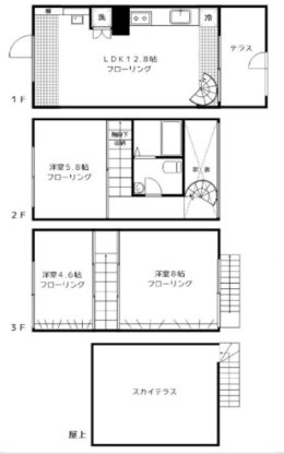 Villa Liana（ヴィラ リアナ） 間取り