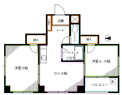 キングビルディング  間取り