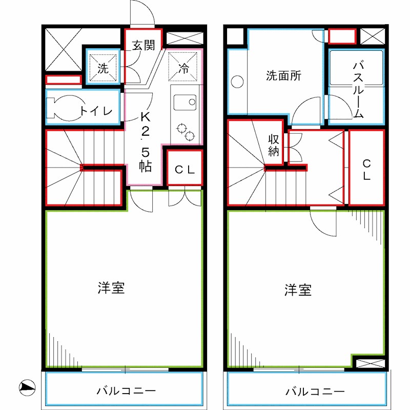 ルーブル高円寺参番館  間取り