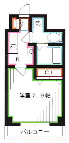 シャトル聖　三鷹  間取り